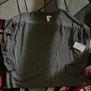 JoySpun Gray Long-Sleeve Women’s Sweater Size 2X NWT